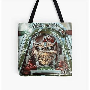 Skull Driving A Helicopter Poster All Over Print Tote Bag RB1208