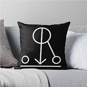 white logos Throw Pillow RB1208