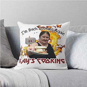 Kay’s Cooking - I’m Back Cooking Again Throw Pillow RB1208