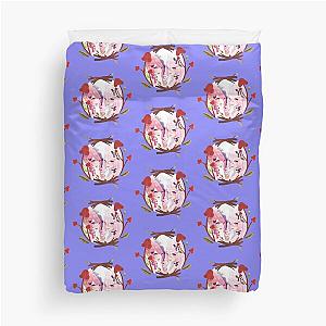 Ironmouse Cute Vtuber Girl Floral Duvet Cover
