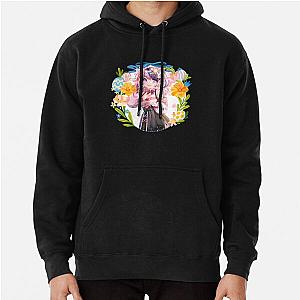 Ironmouse Cute Vtuber Girl with Floral Garland Pullover Hoodie