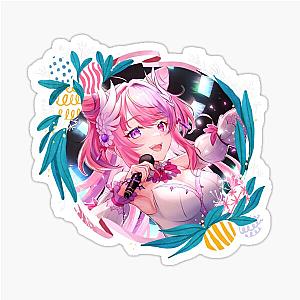 Ironmouse Cute Vtuber Girl Singing with Beautiful Floral Garland Frame