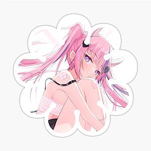 Ironmouse Cute Vtuber Girl Geometric Cut Sticker