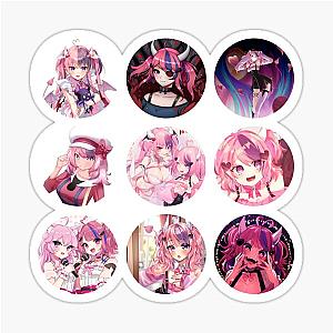 Ironmouse Cute Vtuber Girl Sticker Pack of 9