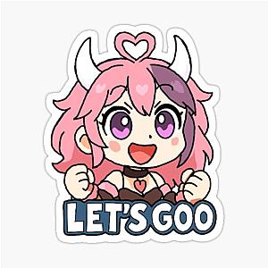 Ironmouse Mario Party Style Sticker LET'S GO Sticker