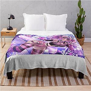 Ironmouse Waifu The Pink Haired Anime Streamer Girl Beauty Throw Blanket