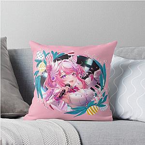 Ironmouse Cute Vtuber Girl Singing Beautiful Floral Garland Throw Pillow