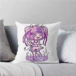 Ironmouse Succubus vtuber outfit Throw Pillow