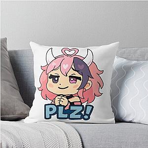 Ironmouse Mario Party Style Sticker Throw Pillow