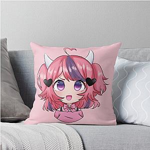 Ironmouse chibi Vshojo Vtuber throw pillow