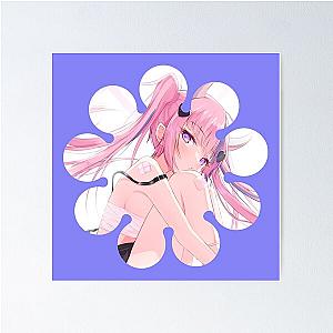 Ironmouse Cute Vtuber Girl Geometric Flower Cut Poster