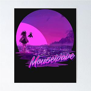 Mousewave - Ironmouse Synthwave Poster