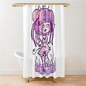 Ironmouse Bubblegum Candy Succubus Shower Curtain