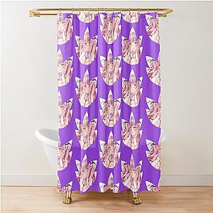 Ironmouse Cute Girl Vtuber Leaf Framed Shower Curtain