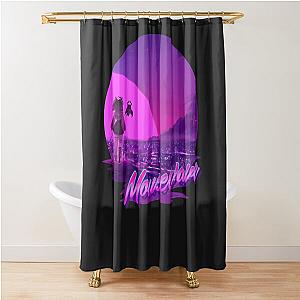 Mousewave Ironmouse Synthwave Shower Curtain
