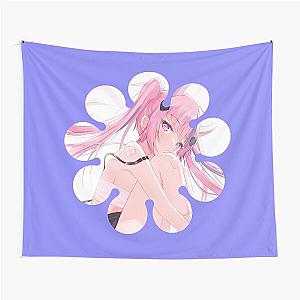 Ironmouse Cute Vtuber Girl Geometric Flower Tapestry