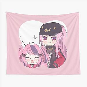 Ironmouse Cute Vtuber Clover Shape Tapestry