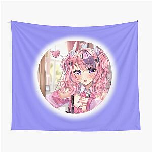 Ironmouse Cute Girl Circular Cut Tapestry