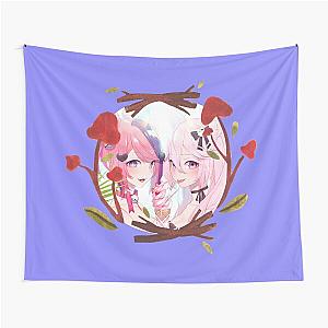 Ironmouse Cute Vtuber Girl Floral Tapestry