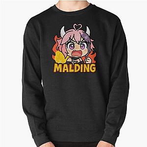 Ironmouse Mario Party Style Sticker Pullover Sweatshirt