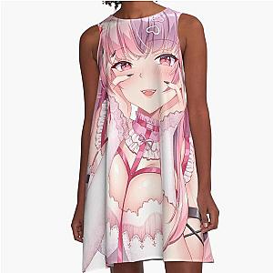Ironmouse Waifu: The Pink-Haired Anime Streamer Girl Beauty You Need to See A-Line Dress