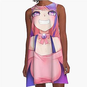 Ironmouse Waifu: The Pink Hair Girl Beauty A-Line Dress