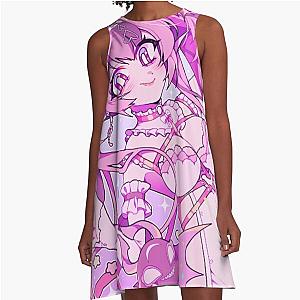 Ironmouse Waifu: The Pink-Haired Anime Streamer Beauty A-Line Dress