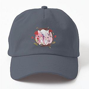 Ironmouse Cute Vtuber Girl Floral Framed Dad Hat