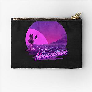 Mousewave - Ironmouse Synthwave Zipper Pouch
