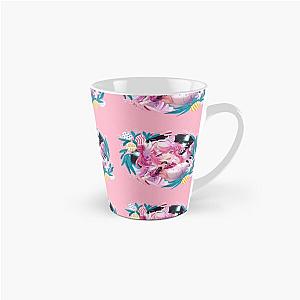 Ironmouse Cute Vtuber Girl Singing with Beautiful Floral Tall Mug