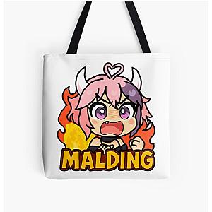 Ironmouse Mario Party Style Sticker All Over Print Tote Bag