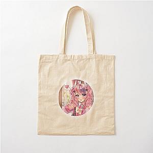 Ironmouse Cute Girl Circular Cotton Tote Bag