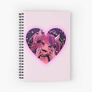 Ironmouse Cute Vtuber Girl with Devil Horns Notebook