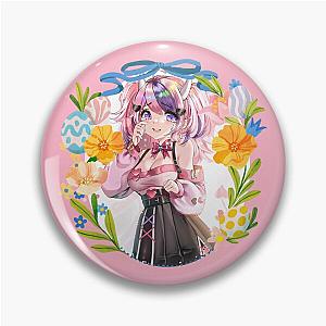 Ironmouse Cute Vtuber Girl with Beautiful Floral Pin
