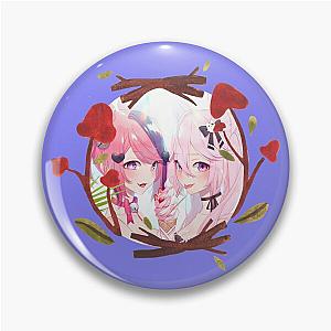 Ironmouse Cute Vtuber Girl Floral Pin