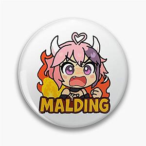 Ironmouse Mario Party Style Sticker 'Malding' Pin