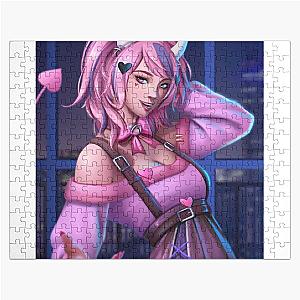 Ironmouse Waifu The Pink-Haired Anime Streamer Girl Beauty You Need to See Jigsaw Puzzle