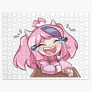 Ironmouse Waifu The Pink-Haired Anime Streamer Girl Beauty Jigsaw Puzzle