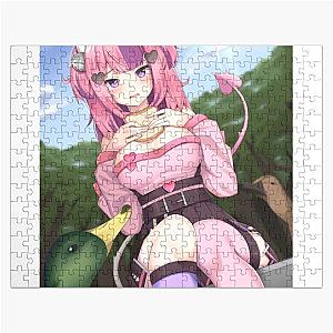 Ironmouse Waifu: The Pink Haired Anime Streamer Girl Beauty Jigsaw Puzzle