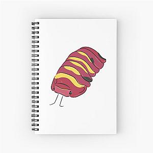 Scarlet Isopod Spiral Notebook