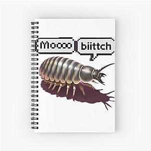 Dairy Cow Isopod - Realistic Top View Drawing  Spiral Notebook