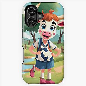 Cute Dairy Cow Isopod having Fun iPhone Tough Case