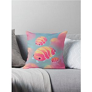 Cloud isopod - sunset Throw Pillow