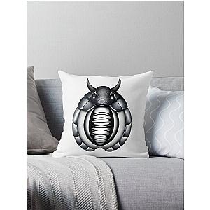 Alien Dairy Cow Isopod-Hybrid Design Throw Pillow