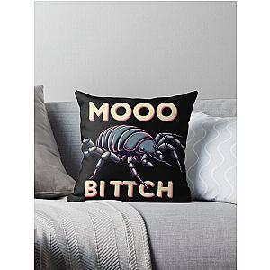 Dairy Cow Isopod - Moo Biich Throw Pillow