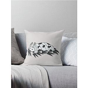 Dairy cow isopod (Porcellio laevis) Throw Pillow