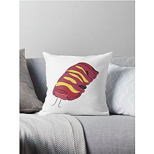 Scarlet Isopod Throw Pillow