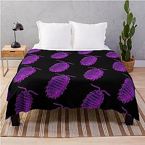 Giant Purple Isopod Throw Blanket