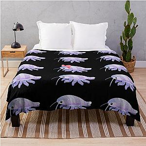 Ribbon giant isopod Throw Blanket