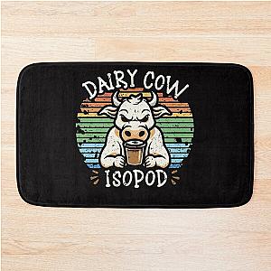 angry dairy cow isopod  Bath Mat